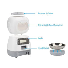 3.5L Automatic Pet Feeder Smart Food Dispenser