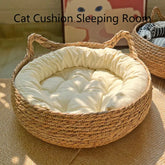Four Seasons Cat Bed Woven Removable