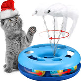 Interactive Kitten Toys Roller Tracks with Catnip