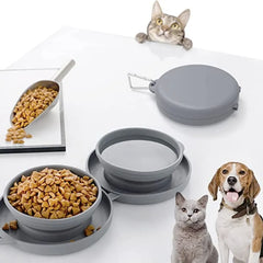 Thickened TPE Folding Silicone Pet Bowls