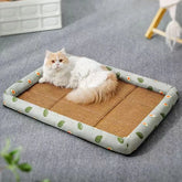 Summer Breathable Rattan Pet Bed