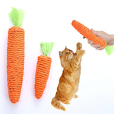 Carrot Cat Bell Toy
