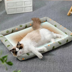 Summer Breathable Rattan Pet Bed