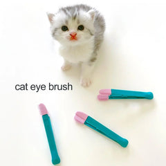 Cat Eye Wipe Rub Eyes Poo Brush