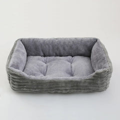 Square Plush Kennel Medium Small Dog Sofa Bed