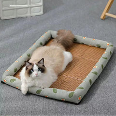Summer Breathable Rattan Pet Bed