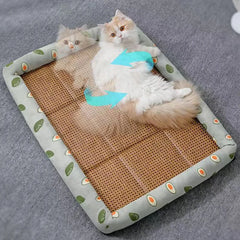 Summer Breathable Rattan Pet Bed