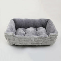 Square Plush Kennel Medium Small Dog Sofa Bed