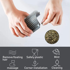 Self Groomer Massage Comb with Catnip
