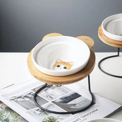 Stainless Steel Shelf Ceramic Bowl
