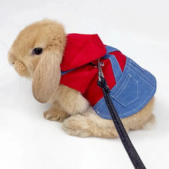 Rabbit Clothes Harness Strap Leash