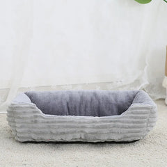 Square Plush Kennel Medium Small Dog Sofa Bed