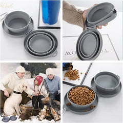 Thickened TPE Folding Silicone Pet Bowls