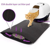 Double Layer Waterproof Pet Litter Box Mat