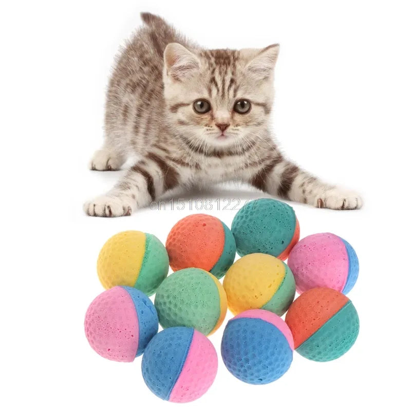 10 Pcs Pet Toy Latex Balls