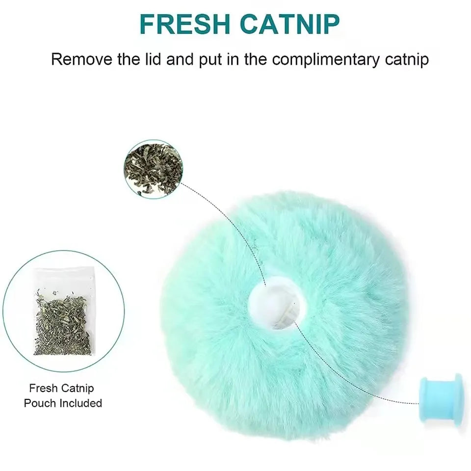 Plush Electric Catnip Interactive Ball