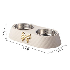 Bow-tie Pet Food Bowl