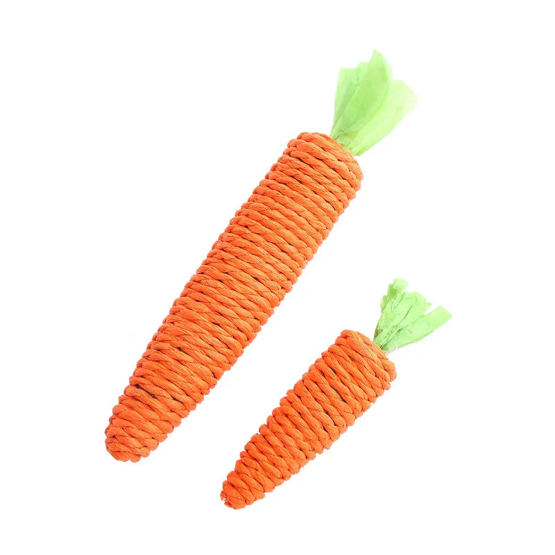 Carrot Cat Bell Toy