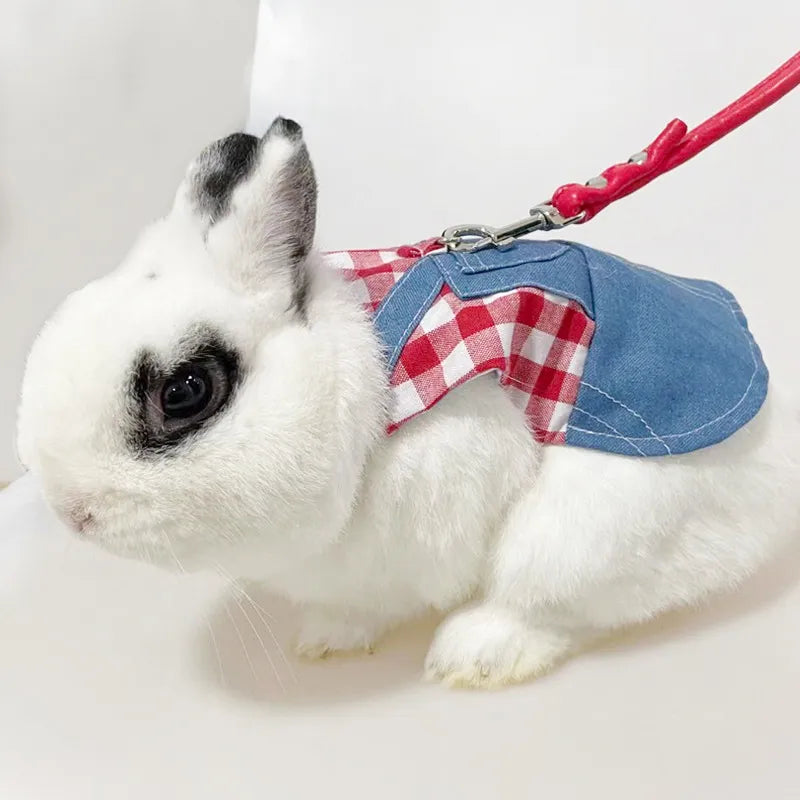 Rabbit Clothes Harness Strap Leash