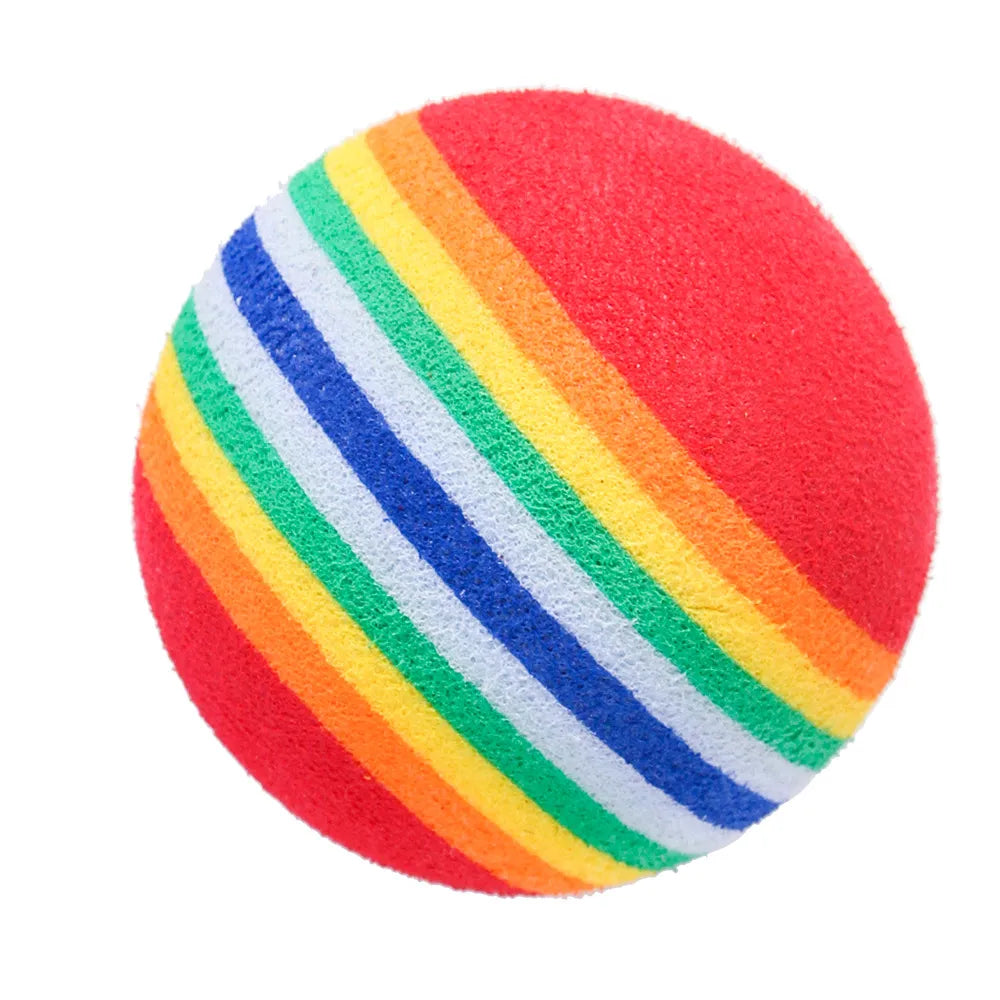 Rainbow EVA Cat Toys Ball