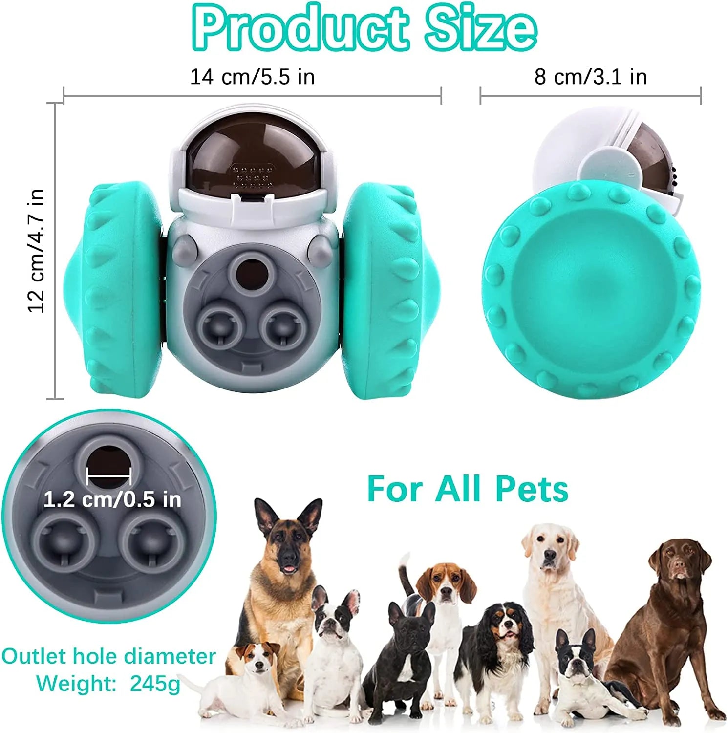 Dog Puzzle Interactive Tumbler Feeder