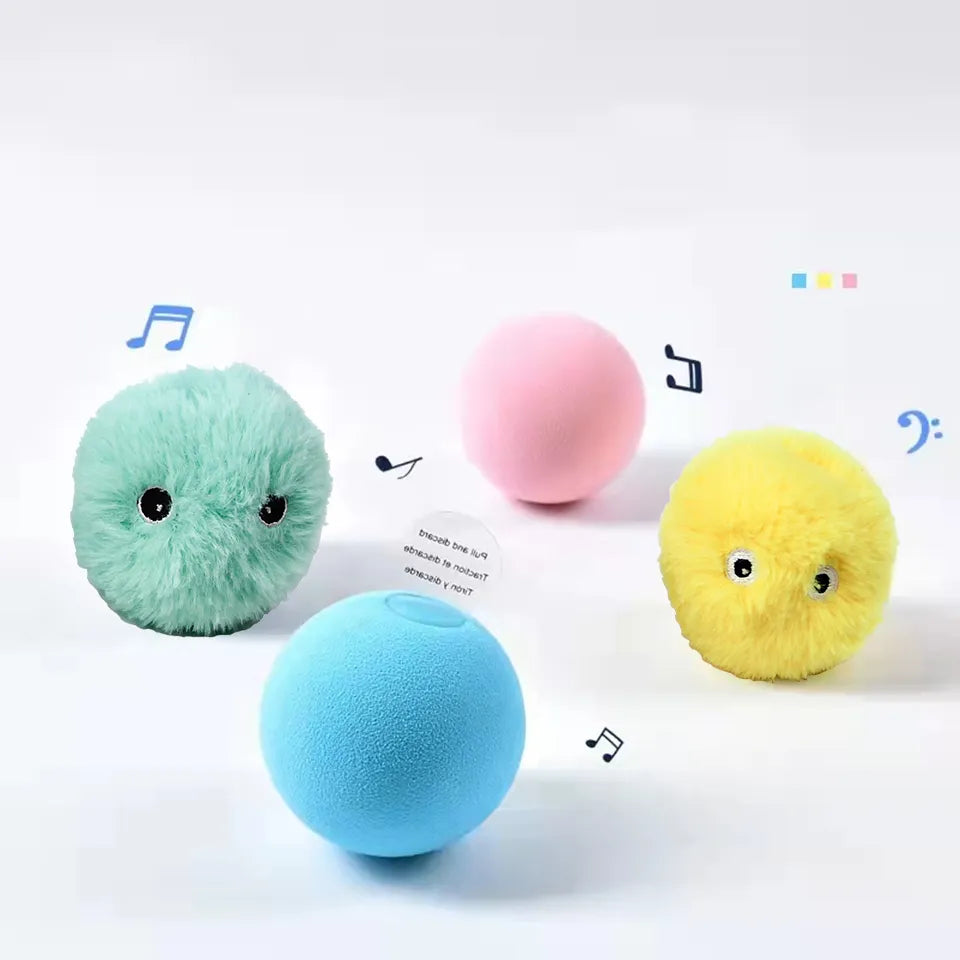 Plush Electric Catnip Interactive Ball