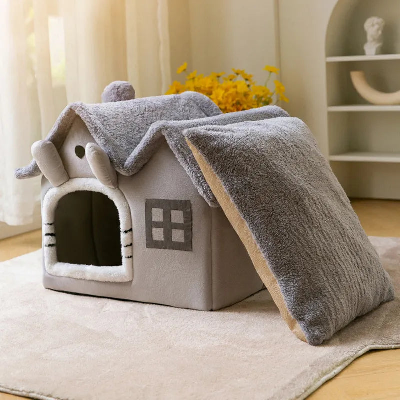 Warm Plush Pet Bed House