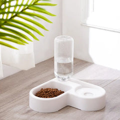 Corner Pet Automatic Feeder Bowl