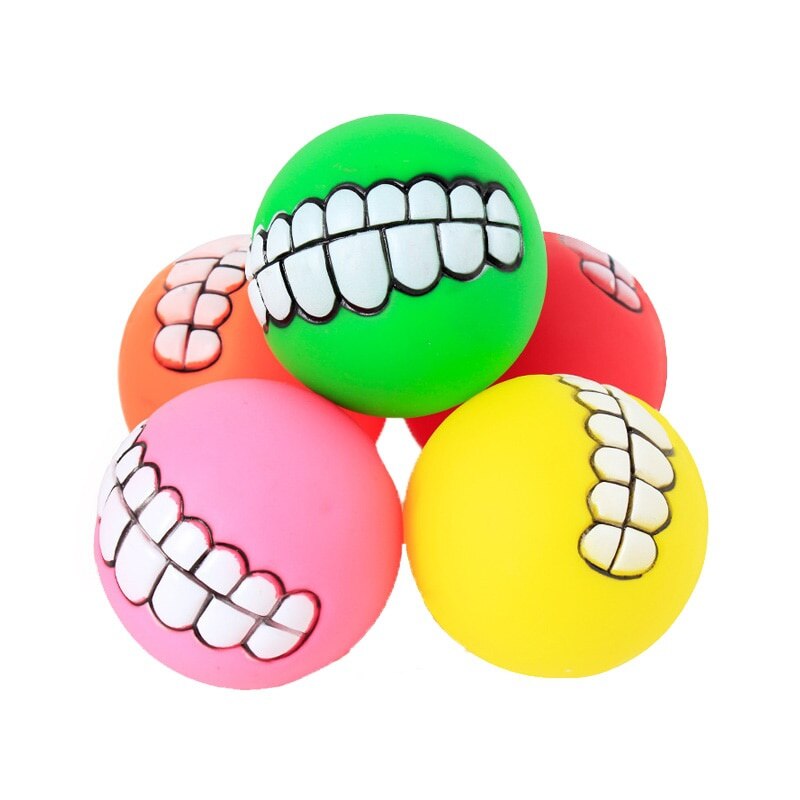 Dog Chewing Rubber Squeaky Ball